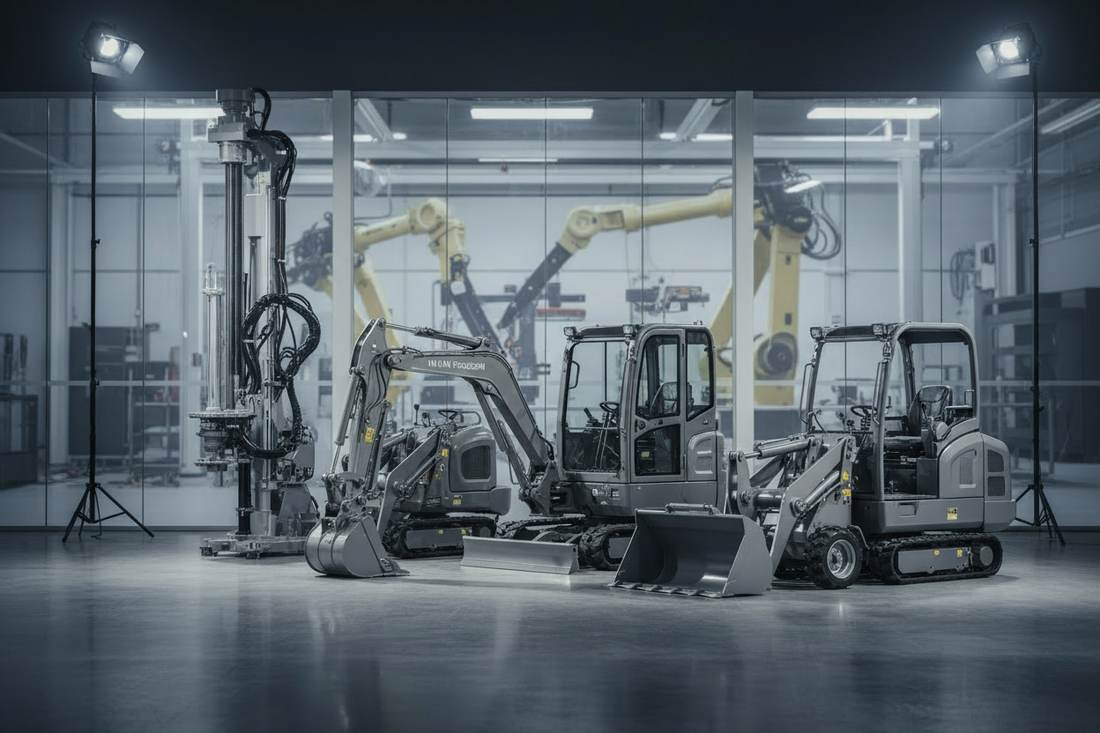 Linea Titanium di macchine compatte professionali per edilizia e industria